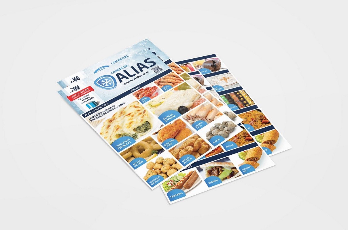Diseño de Flyer para Distribución Alimentaria: Impacto y Frescura